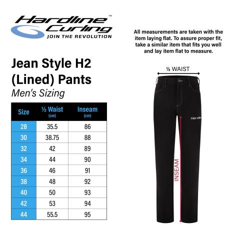 Hardline Men’s H2 Jeans Style Lined Pants
